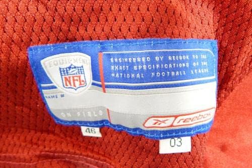 2003. San Francisco 49ers Alonzo Cunningham 74 Igra izdana Red Jersey 46 08 - Nepotpisana NFL igra korištena dresova
