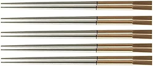 J-Kitchens PBT štapića set od 5, 8,9 inča s dvosjednim okruglim štapićima, zlato/srebro, napravljeno u Japanu