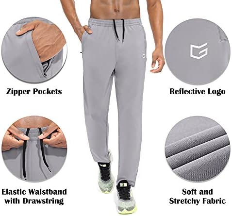 Muške sportske hlače s patentnim zatvaračima s džepovima s patentnim zatvaračem za trčanje, vježbanje, zagrijavanje
