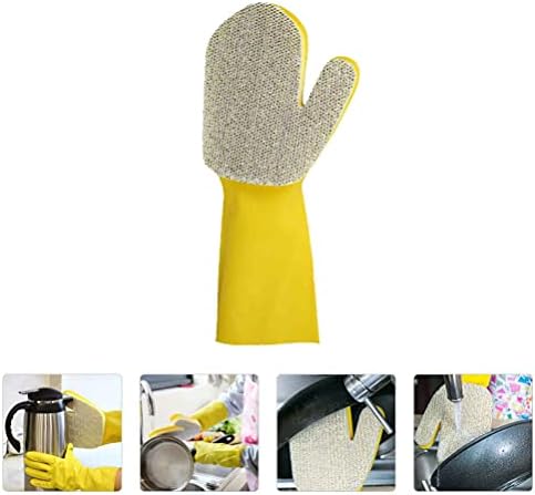 Rukavice za pranje posuđa rukavice za čišćenje kuhinje alat za čišćenje kuhinje rukavice za pranje posuđa za kućnu kuhinju žuta, bijela