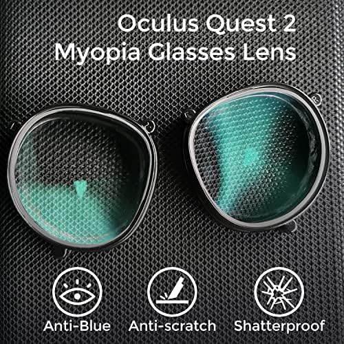 Objektiv Umetak kompatibilan s Oculus Quest 2 - Sonicgrace VR Oculus Quest 2 Miopia Staklo leće s filtrom plavog svjetla, legura magnetskih