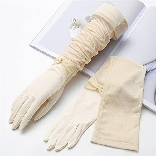 Ženske ljetne ledene svilene rukavice duge za vožnju, za jahanje, tanki štitnik za ruke, rukavi s pet prstiju