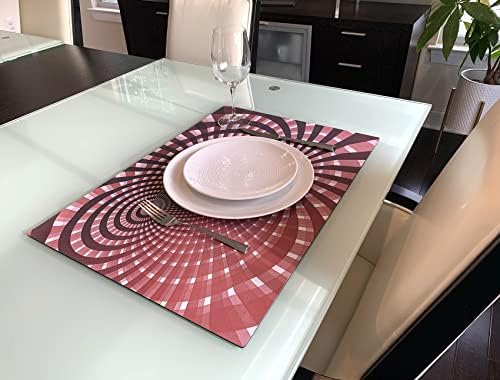 3Drose Sažetak Deep Pink Mozaic Mandala uzorak. - prostirke za stol