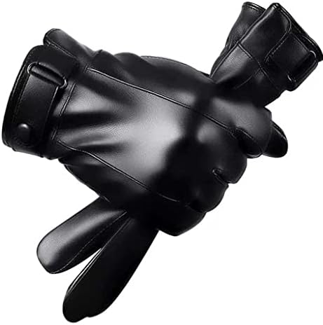 Muške rukavice zimske rukavice pliš tople sa zaslonom osjetljivim na dodir vjetrootporne za vožnju muške jesensko-zimske kože