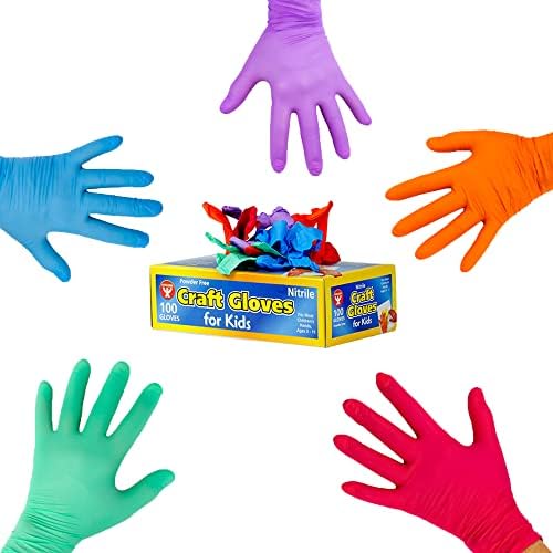 Jednokratne nitrilne rukavice, bez lateksa, višekratna upotreba, 5 različitih boja, 200 pakiranja, Količina 200 komada